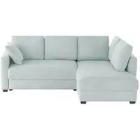 bobb Ecksofa mit Boxspringpolsterung Lisa de Luxe ¦ blau ¦ Maße (cm): B: 235 H: 90 T: 184