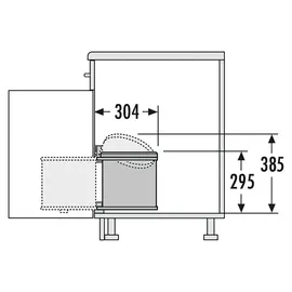 HAILO AS Mono 12 l edelstahl/schwarz