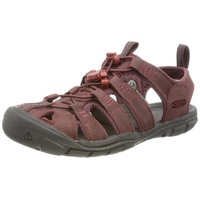 KEEN Clearwater Cnx Leather Sandalen, Wine Red Dahlia, 42 EU