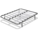 Cama express Hermes Lattenrost für Bett, 120 x 200 cm, inkl. Bein-Set, Holzrahmen und Stahlrohrrahmen, mit geräuscharmen Dübeln, ideal für Schlafzimmer und Wohnzimmer