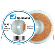 Viessmann Kabel auf Abrollspule 0,14 mm2 Braun 25 m
