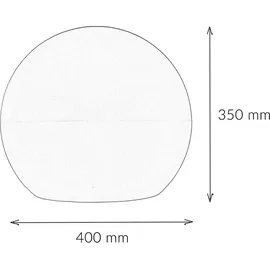 Licht-Erlebnisse Kugelleuchte Kunststoff Ø 40 cm E27 600 lm IP65 weiß