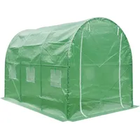 LUXTOM | Gewächshaus, 3x2x2m, Foliengewächshaus, Winterfest Tomatenhaus Folientunnel, Garten-Gewächshaus Tunnel