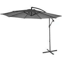 Mendler Ampelschirm Acerra, Sonnenschirm Sonnenschutz, Ø 3m neigbar, Polyester/Stahl
