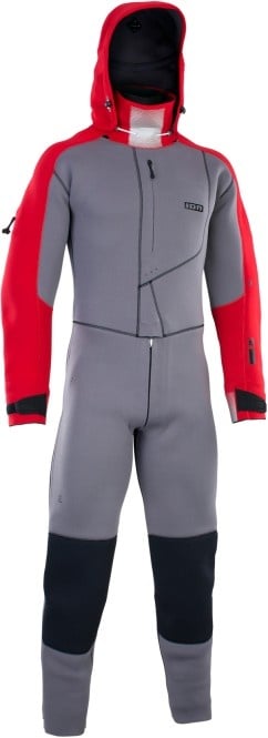 ION FUSE 4/3 BACK ZIP Trockenanzug 2025 grey/red - L