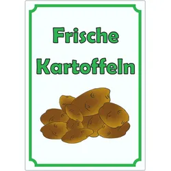 HB-Druck Werbeaufkleber Aufkleber Kartoffeln Hochkant A3 (297x420mm)