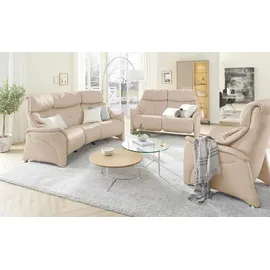 HIMOLLA Relaxsessel 4217 Leder 96 x 107 x 91 cm Beige mit Kopfteil