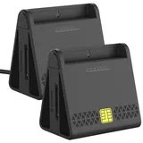 2er-Set USB-Chipkartenleser für Smart-, SIM- und Speicher-Karten, HBCI
