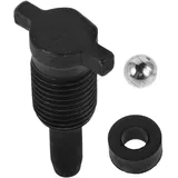 Vaguelly ölpumpe hydraulischer wagenheber Öldichtung Ölverschluss für hydraulischen Wagenheber Stahlkugel für Wagenheber Ventil entlüften elektrische Buchse Low-Profile-Buchse Metall Black
