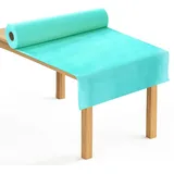 Tischdeckenrolle 1,18x25m, Türkis, Einweg Stoffähnlich, Tischdecke, Party & Deko, Vlies Meterware, Papiertischdecke Rolle, Flexibel Zuschneidbar, Platzsparend Für Bankettfeiern Eventdekoration