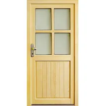 PANTO Nebeneingangstür Holz NET502 98 x 200 cm DIN Links