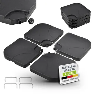 Juskys Schirmgewicht 4er Set Quad