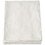 Homescapes Tagesdecke, Creme, Floral, Rechteckig, 180x260 cm, Schlaftextilien, Bettwäsche, Tagesdecken