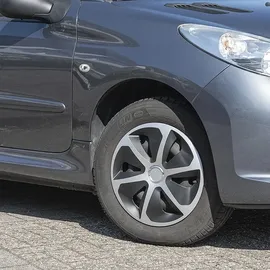 mobilibrico Radzierblendensatz Roco silber/schwarz 14 Zoll 4 Stück,