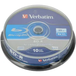 Verbatim BD-R 6x/25 GB 10er Pack Rohlinge - neu