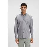 Boss Rickert 10260292 Langarmhemd - Open Grey - M