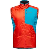 La Sportiva Ascent Primaloft Vest Men Cherry tomato/tropic Blue M