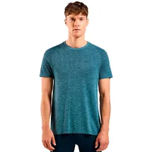 Odlo Herren Laufshirt Essentials Seamless Kurzarm-t-shirt - Dark Sapphire Melange - XL