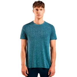 Odlo Herren Laufshirt Essentials Seamless Kurzarm-t-shirt - Dark Sapphire Melange - XL