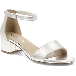 Silberne Sandalen Tamaris Elegante Damenschuhe, 37