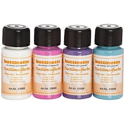 buttinette Stoffmalfarben "Trend", 4x 50 ml