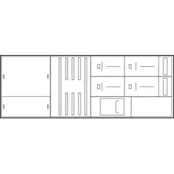ABN WMS312X5046N Wandlermessschrank 500A MD Sachsen NH3-Zug /Abg 840x1890x340mm IP55 SK1