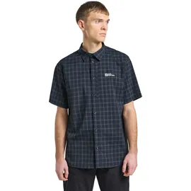 Jack Wolfskin Norbo Kurzarmhemd Night Blue Checks S