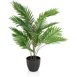 HJH Office Kunstpflanze ARECA Palme Grün