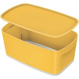 Leitz Aufbewahrungsbox MyBox Cosy Klein mit Deckel, Warmes Gelb,