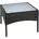 Polyrattan Beistelltisch Loungetisch Rattan Gartentisch Balkontisch Schwarz