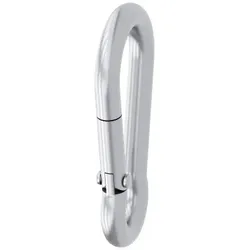 Siemens 3SE79321AC Karabinerhaken DIN 5299 Form C, 50mm x5mm Edelstahl, Verpackung im Set (2 Stück) - 4 Stück