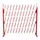 Mendler Scherengitter 36-300 x 153 cm Rot/Weiß