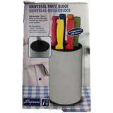 Messerblock unbestückt mit Borsten, ohne Messer, für 8 Messer aller Art, Messerhalter HD, 18 x 11 x 11 cm