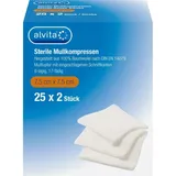 Alliance Healthcare Deutschland GmbH Mullkompressen steril 7,5 x 7,5 cm 50 St.