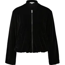 s.Oliver Fließender Samtblouson - schwarz - 32