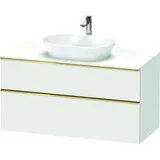 Duravit Waschtischunterschrank wandhängend „D-Neo“ 120 × 66,4 × 55 cm Weiß Matt
