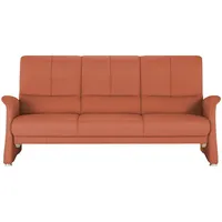 HIMOLLA Vorziehsofa aus Echtleder 6001 ¦ orange ¦ Maße (cm): B: 210 H: 102 T: 86