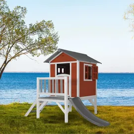 Axi Spielhaus Lodge XL Rot Holz