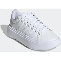 Sneaker ADIDAS SPORTSWEAR "GRAND COURT PLATFORM", Gr. 38,5, weiß (cloud weiß, cloud weiß, crystal weiß), Synthetik, sportlich, Schuhe, Design auf den Spuren des adidas Superstar