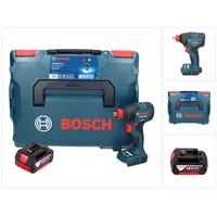 Bosch Professional, Bohrmaschine + Akkuschrauber, Bosch GDX 18V-210 C Professional Akku Drehschlagschrauber 18 V 210 Nm Brushless + 1x Akku 5,0 Ah + C (Akkubetrieb)