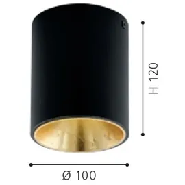EGLO Polasso 94502 schwarz/gold