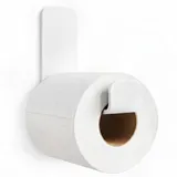danhol® Toilettenpapierhalter Ohne Bohren | Klopapierhalter Zum Kleben | Wc Papier Halterung Ohne Bbohrung | Toilettenpapierhalter Selbstklebend | Klopapierhalter Weiß