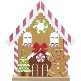 Edelman House of Seasons Pfefferkuchenhaus Polyester 33,5 braun