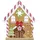 Edelman House of Seasons Pfefferkuchenhaus Polyester 33,5 braun