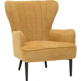 MCW Lounge-Sessel MCW-K37 Chenille 500 g/m2 78 x 85 x 85 cm Gelb