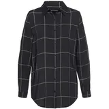 LASCANA Hemdbluse Damen schwarz-weiß-kariert Gr.32/34