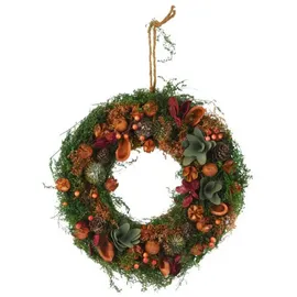 Home & Styling Collection Home Styling Collection Herbstkranz, Mehrfarbig, Kunststoff, 29x7x29 cm, Dekoration, Weihnachtsdekoration
