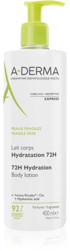 A-Derma Basispflege Body Lotion 24h Hydration feuchtigkeitsspendende Bodylotion 400 ml