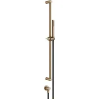 GESSI Dusche316 Brausestangen-Set mit Wandanschlussbogen - warm bronze gebürstet