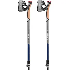 Leki Traveller Carbon Stöcke - Midnight Blue / Dark Metallic / Light Anthracite / White - 90-130 cm